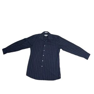 ⭐️ Pierre Cardin long-Sleeve striped button-down shirt- size 15- 15.5 (M)